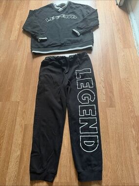 Black 'Legend'  Jogger Sweatpants set size medium